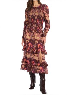NWT Allison New York Tessa Long Sleeve Top + Georgia Tiered Mini Skirt | Small